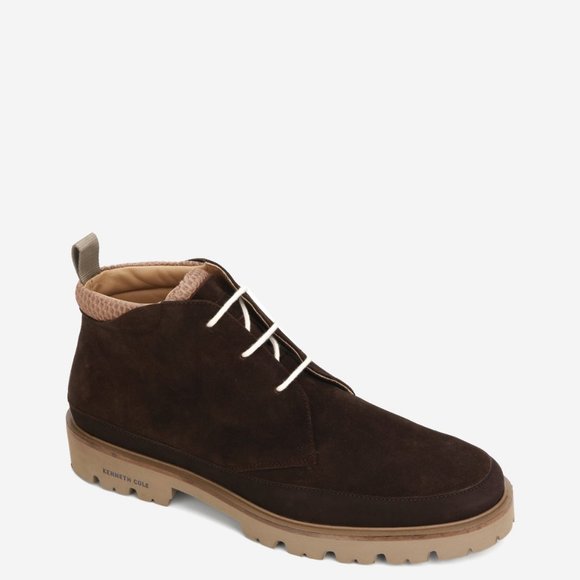 Kenneth Cole Rhode Suede Chukka Boot in Dark Walnut NWOB main image 4